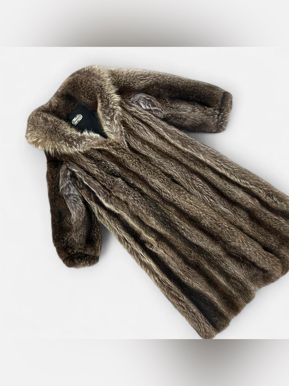 Vintage Long Genuine Fur Coat – 70s Style